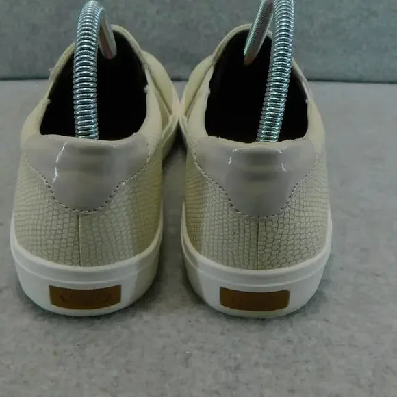 New Dr. Scholl's Women's White Nova Snake Print Slip-On Sneakers Size 9M Shoe - Picture 6 of 9